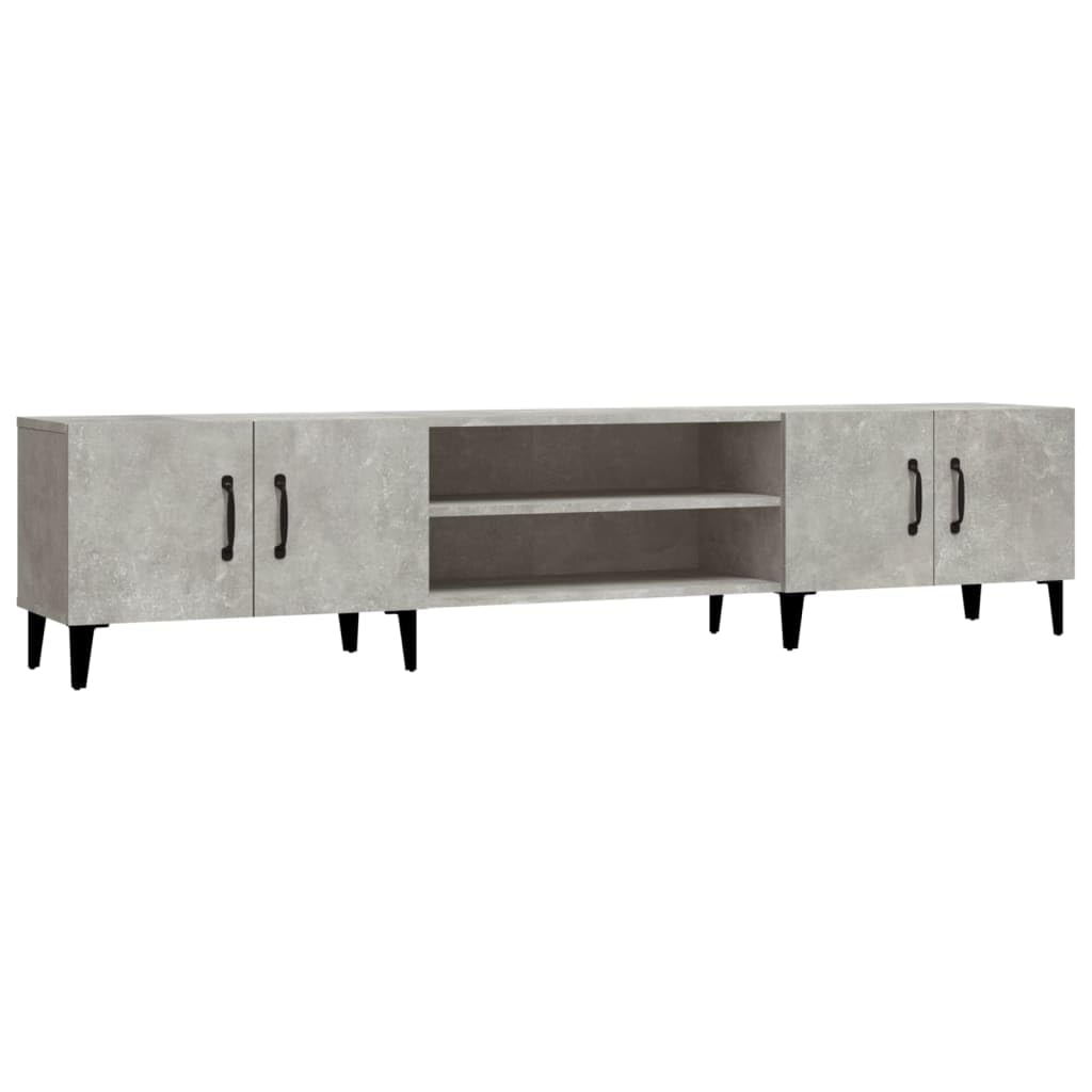 vidaXL TV-Schrank Betongrau 180x31,5x40 cm Holzwerkstoff, Betongrau
