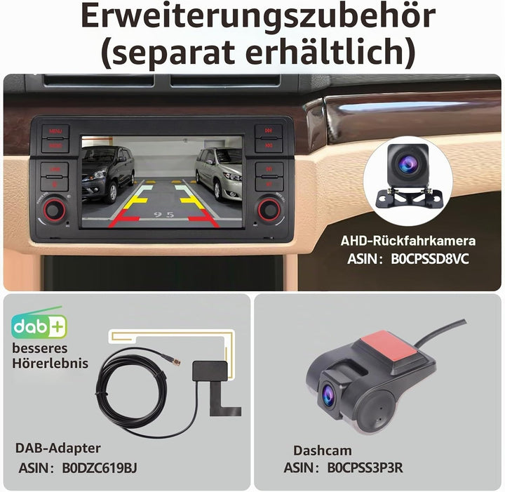 LXKLSZ Autoradio für BMW E46 3er Serie 1999-2004 Kompatibel mit Carplay/Android Auto mit 7 Zoll Touc