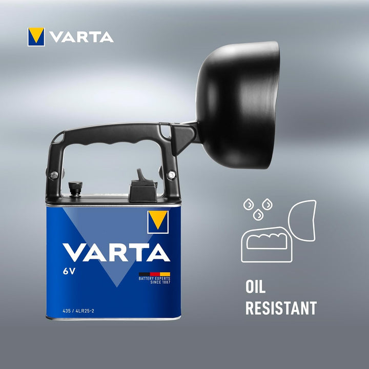 Varta 4 Watt LED Work Light (inkl. High Energy 6 Volt Batterie Arbeitsleuchte Taschenlampe Flashligh