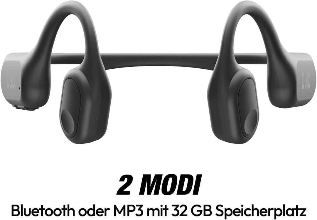D-JIX Triton 600 – Kopfhörer, Bluetooth 6.0 &amp; MP3 32 GB | wasserdicht IP68 | Akkulaufzeit 15 Stunden
