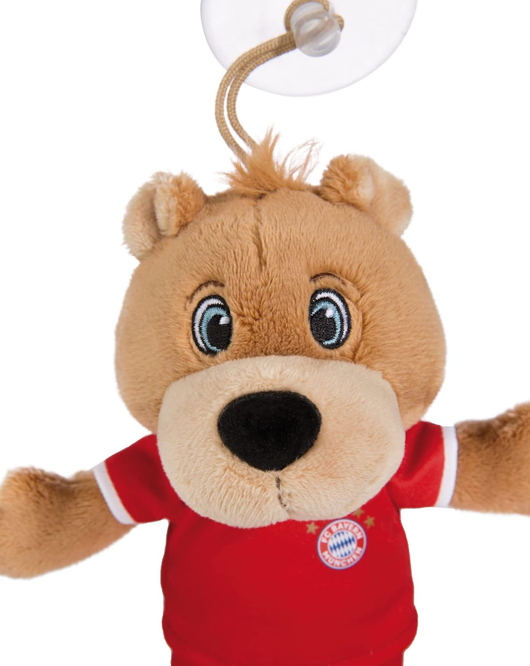NICI 49072 Kuscheltier FC Bayern Bear 20cm braun schlenkernd mit Trikot und Sauger aus nachhaltiger