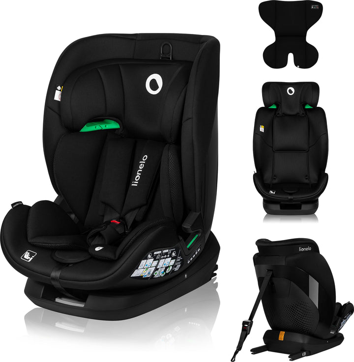 LIONELO LAVENDER I-SIZE Kinderautositz von 76 bis 150 cm konform mit R129 i-Size Standard, ISOFIX Mo