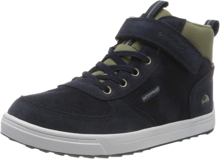 Viking Damen Samuel Mid Wp Jr Sneaker 35 EU Navy Olive, 35 EU Navy Olive