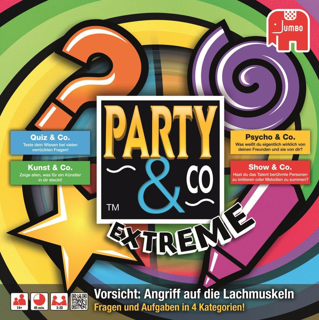 Jumbo - Party & Co. Extreme 3.0 Multi-Trial-Brettspiel, von 3 bis 20 Spielern, ab 14 Jahren, Spiel a