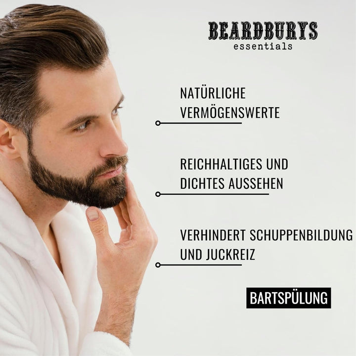 Beardburys Essentials Bart Trank | Herren -Gesichtsfeuchtigkeitscreme Für Den Bart. Erzeugen Sie Erz