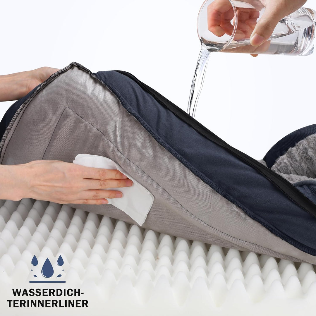 JOEJOY Mittelgross Orthopädisches Hundebett, mittelgrosses waschbares Katzenbett Hundekissen mit Wab