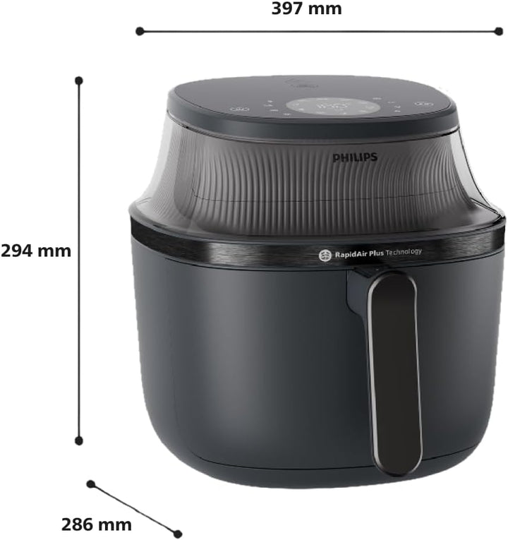 Philips Airfryer 3000 Series 4.2L, Sichtfenster, 16-in-1 Airfryer, RapidAir Plus Technologie, wenige