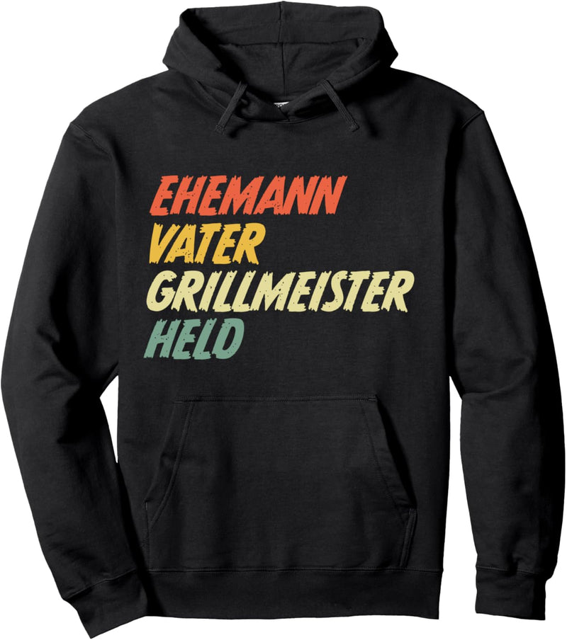 Ehemann Vater Grillmeister Held Vatertag Pullover Hoodie