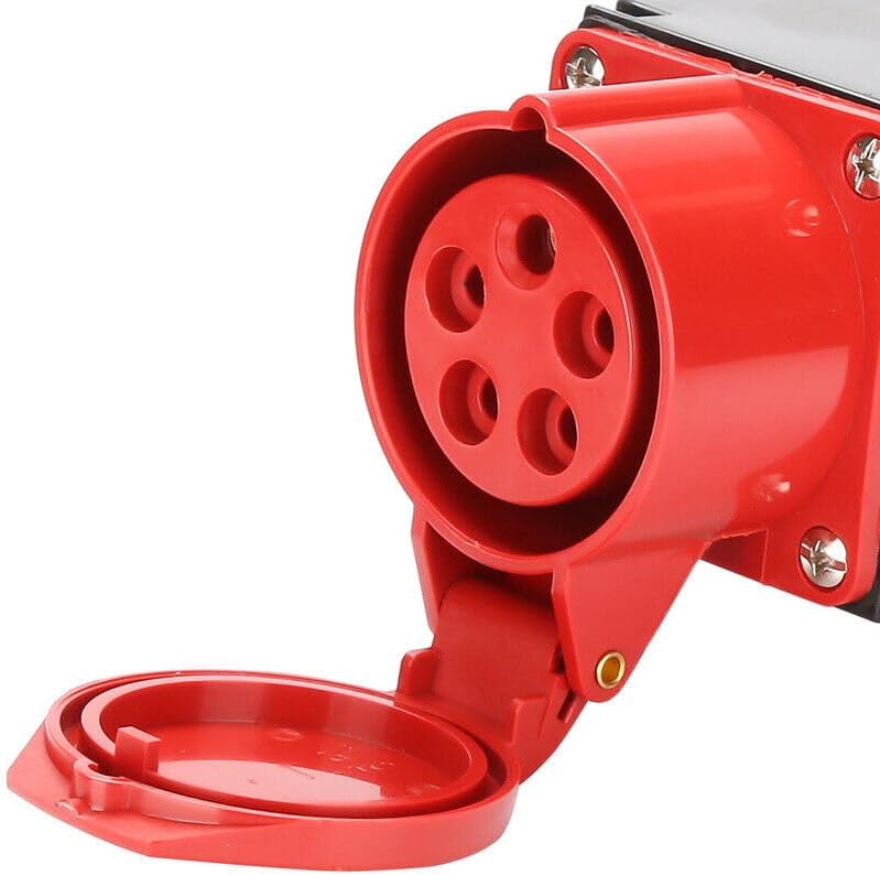 CEE Baustromverteiler Starkstrom Schuko Adapter Verteiler 3 x 230V 1 x 400 V 5-polig 16A IP44 Outdoo