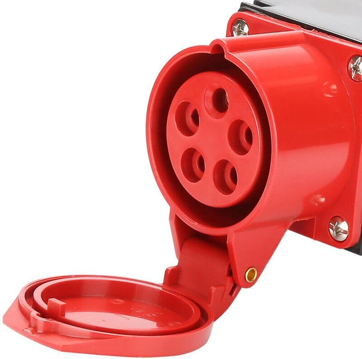 CEE Baustromverteiler Starkstrom Schuko Adapter Verteiler 3 x 230V 1 x 400 V 5-polig 16A IP44 Outdoo