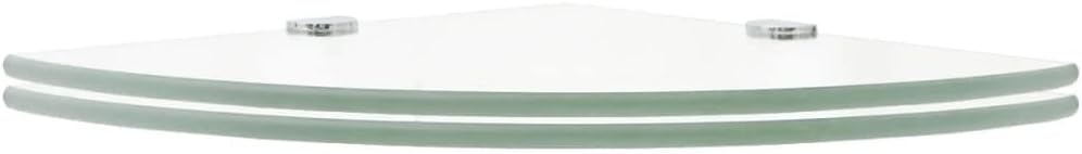 FIRBNUS 35x35x0,8 cm Eckregal Wall Shelf 2 STK. Regalboden Glas Glasregalboden Bad Regal Glas Schweb