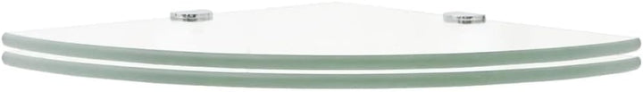 FIRBNUS 35x35x0,8 cm Eckregal Wall Shelf 2 STK. Regalboden Glas Glasregalboden Bad Regal Glas Schweb