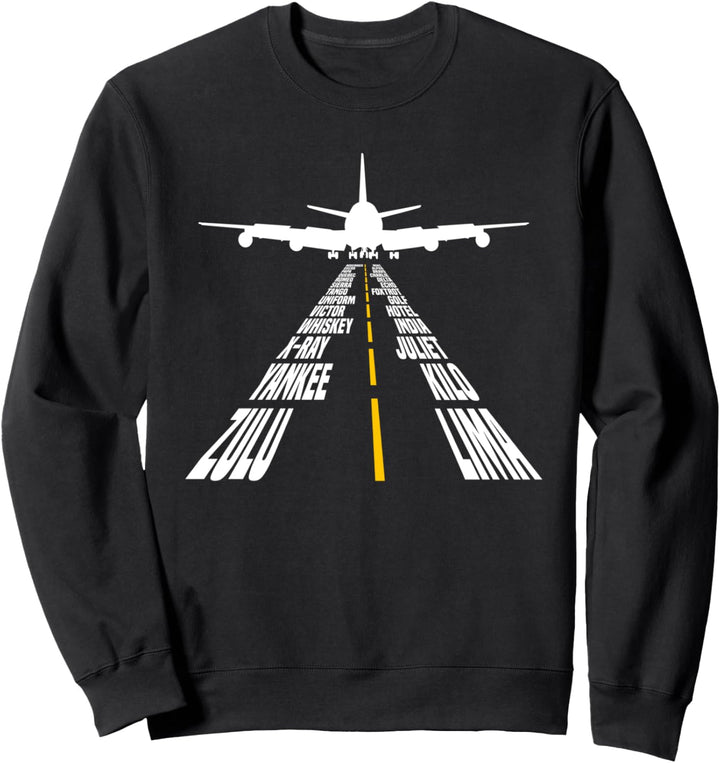 Nato Phonetisches Alphabet für Flugsteuerung, Luftfahrt, ATC Sweatshirt