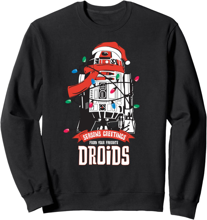 Star Wars R2-D2 Season's Greetings Droids Holiday Sweatshirt