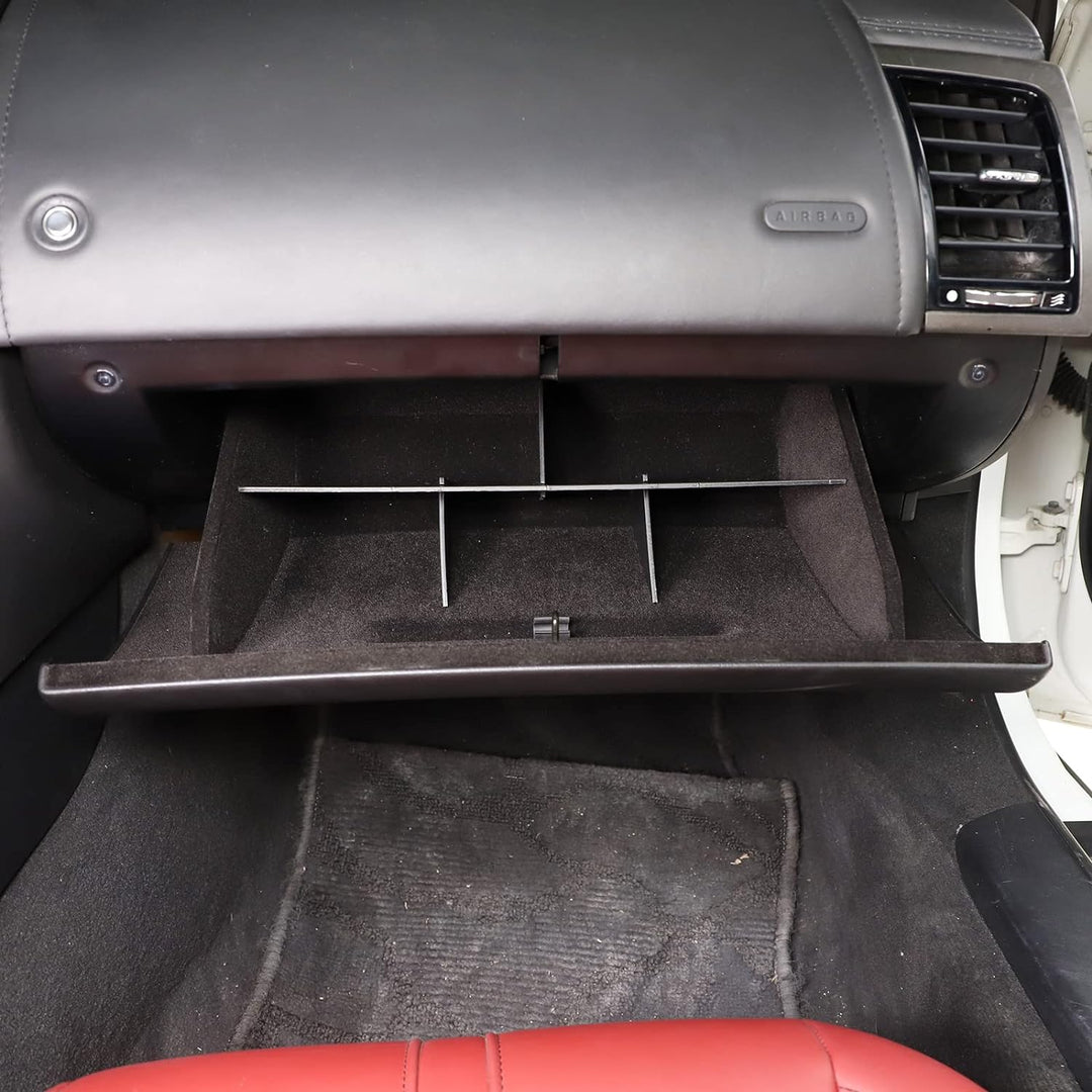 DIYUCAR Auto-Mittelkonsole Handschuhfach Trennwand Aufbewahrung Handschuhfach Organizer Tablett für