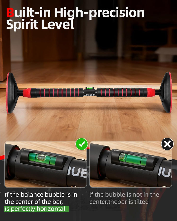 Abahub Klimmzugstange Türrahmen mit Sicherheitsverschluss Home Pull Up Bar ohne Bohren Türstange für