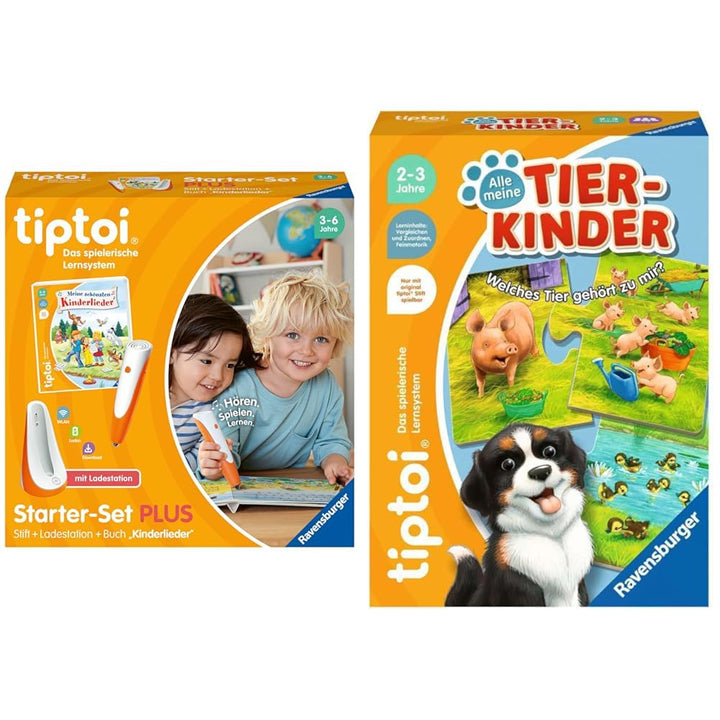 Ravensburger tiptoi Starter-Set Plus 00159: Stift und Buch Meine schönsten Kinderlieder & tiptoi 001