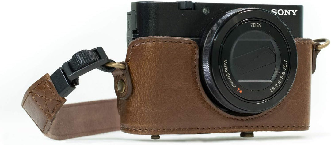MegaGear MG589 Sony Cyber-shot DSC-RX100 VI, DSC-RX100 V, DSC-RX100 IV Ever Ready Leder Kameratasche