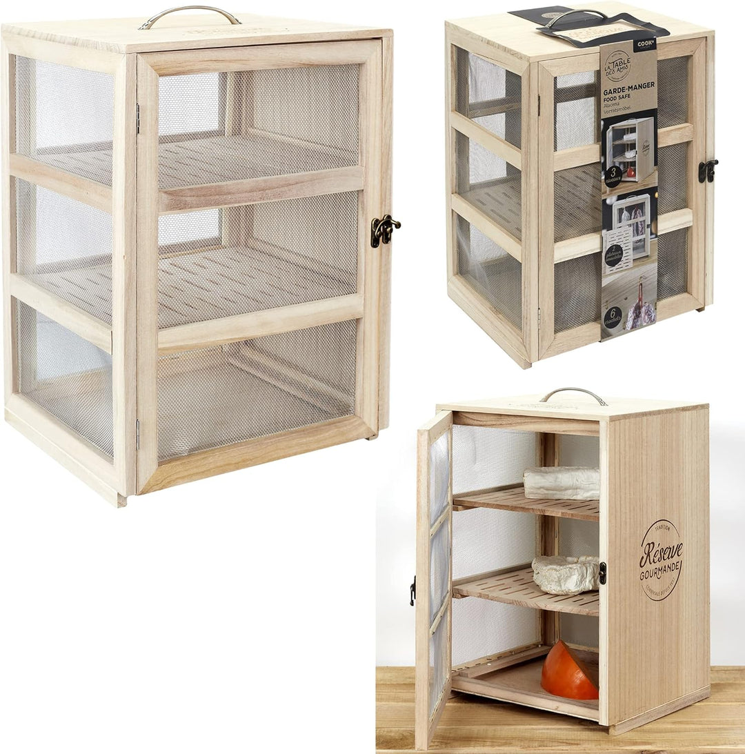 Cook Concept KA4717 Vorratsschrank, für Aufbewahrung, sonstiges Zubehör, Paulownia, 28,2 x 24 x 39 c