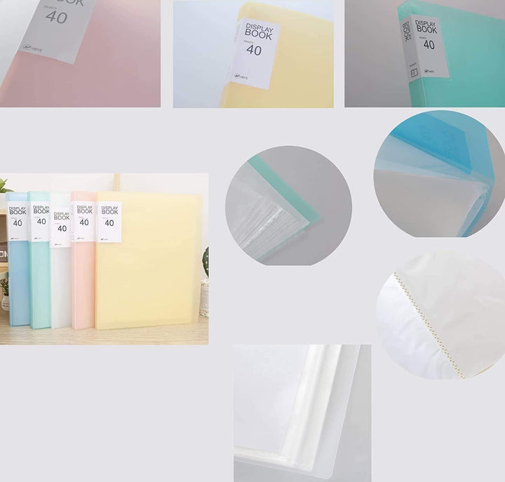 TUKA-i-AKUT [5x] A2 Sichtbuch PP insgesamt 200 Klarsichthüllen für 400 Blatt (je Buch 40 Klarsichthü