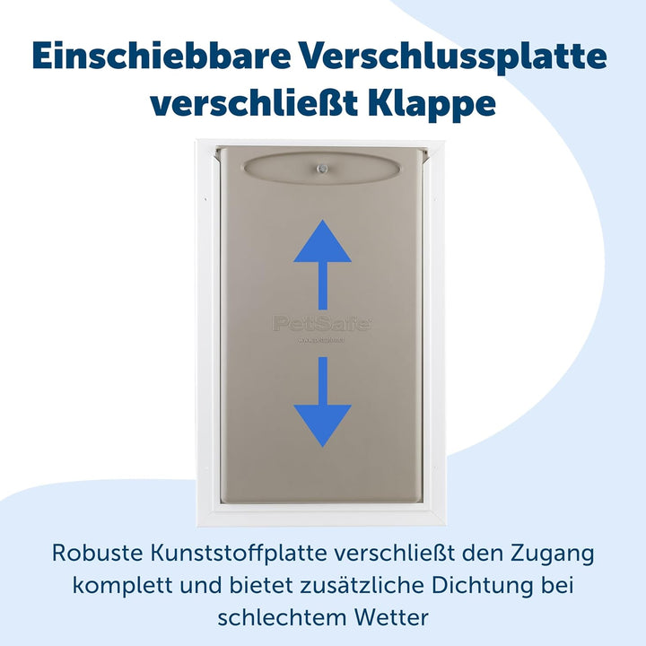 PetSafe Aluminium-Haustiertür für extremes Wetter, Energieeffizient mit zusätzlicher Isolierung, 2 V