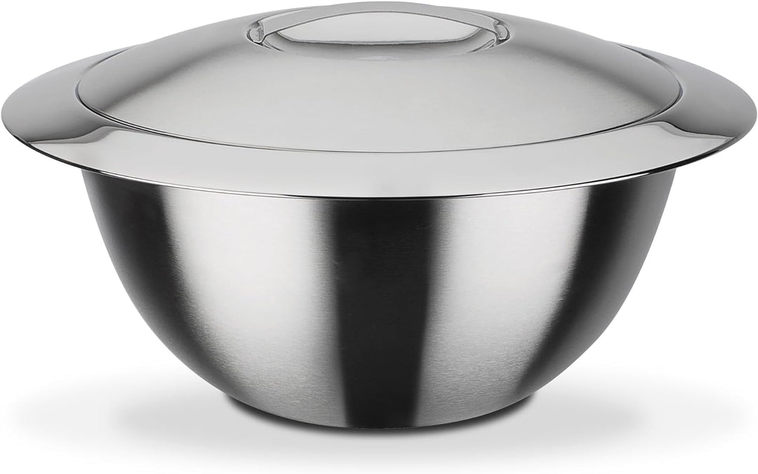 GSW Stahlwaren GmbH mit Deckel 22cm, Silber, 22cm
