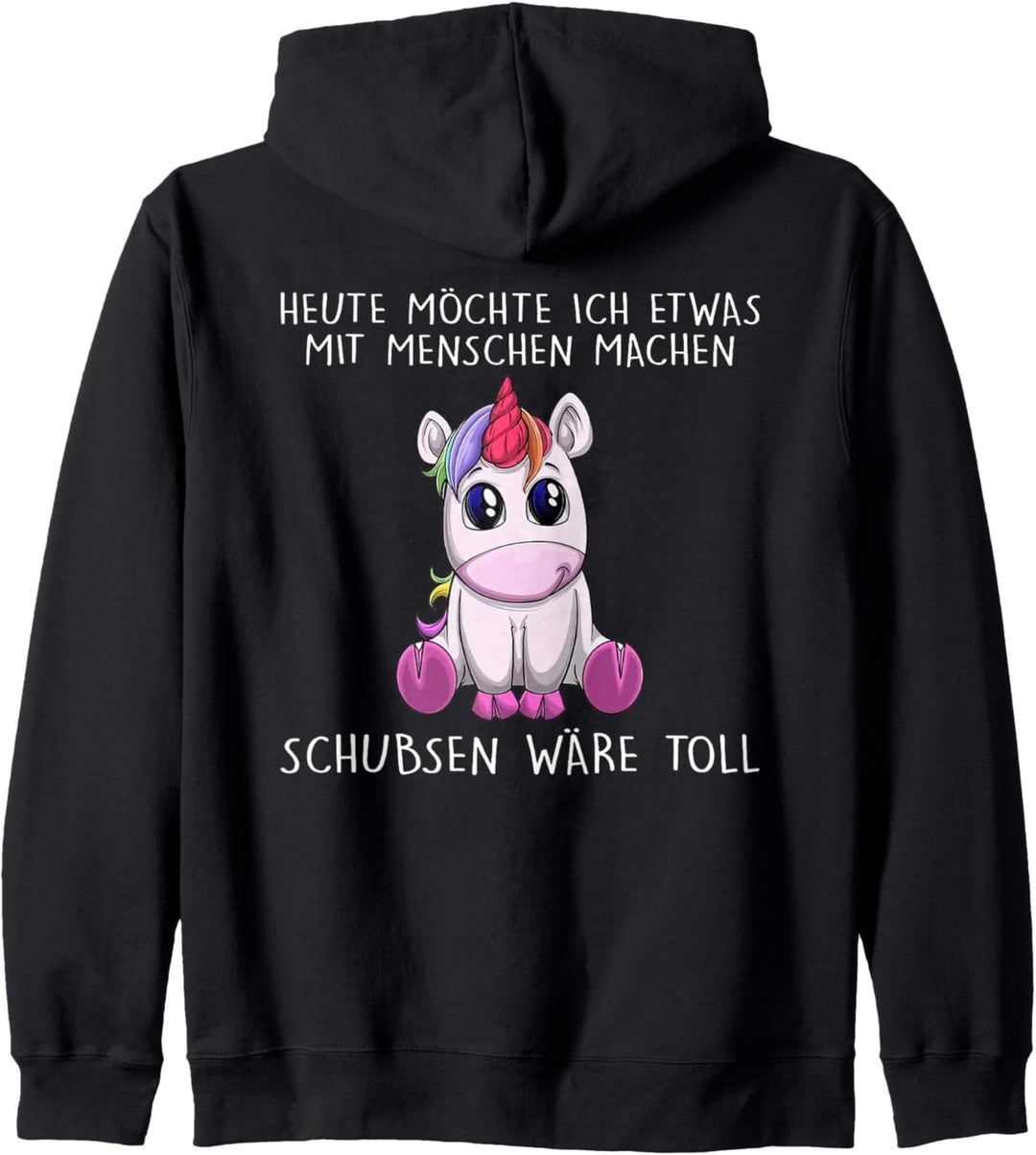 heute möchte ich etwas mit menschen machen schubsen wäre Kapuzenjacke
