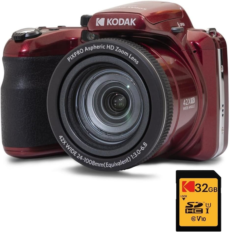 KODAK Pixpro Astro Zoom AZ425 – Digitalkamera Bridge, 42-facher optischer Zoom, 24 mm Weitwinkel, 20