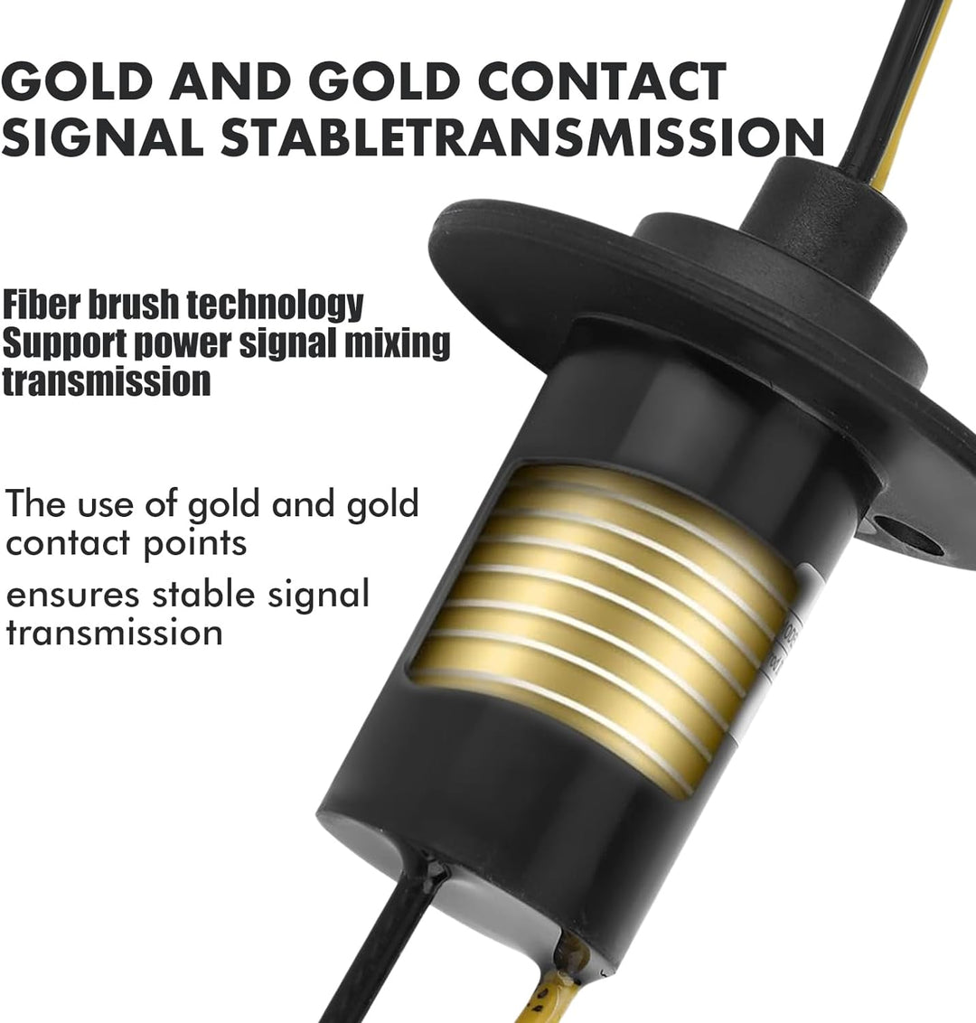 Schleifring, 22 mm Leitfähiger Schleifring Sammelring 30 A 150 U/min 0~600 V AC/DC