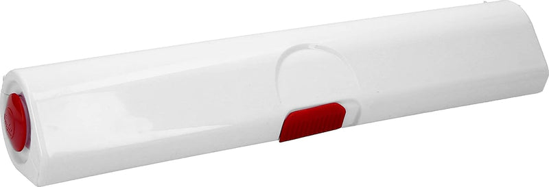 Emsa 508020 Folienschneider für Alu- oder Frischhaltefolie, Grösse 33 cm, Rot/Weiss, Click & Cut Rot