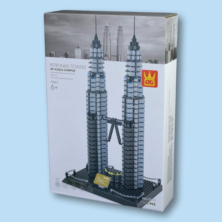 Wange Petronas Tower Kuala Lumpur Architektur-Modell, zur Montage mit mit Bausteinen Petronas Doppel