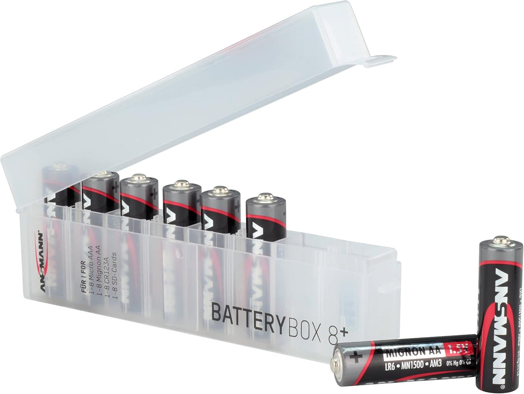 ANSMANN Batteriebox für AAA Micro, AA Mignon Akkus & Batterien, Spezialbatterien & Speicherkarten -