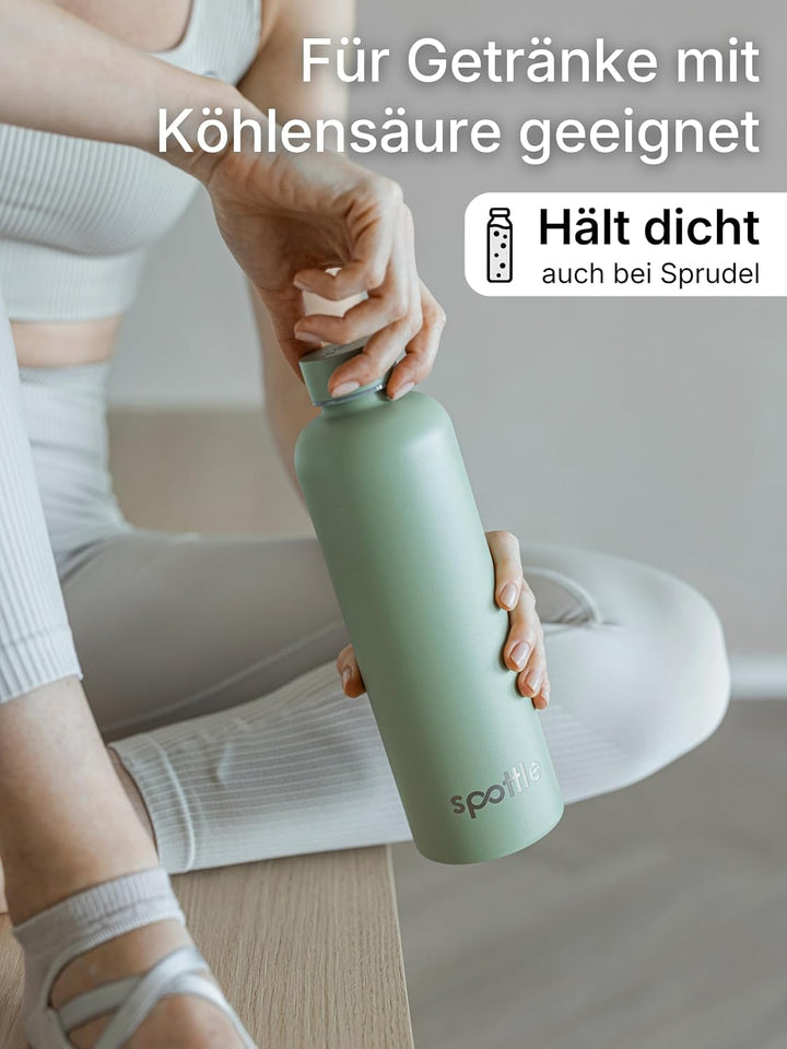 spottle Edelstahl Trinkflasche 1,5Liter – Thermosflasche aus Metall, doppelwandig, vakuumisoliert, K