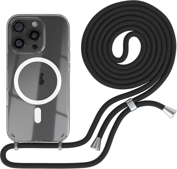EAZY CASE - Handykette kompatibel mit iPhone 16 Pro Kette zum Umhängen Stossfest Handyhülle für Appl