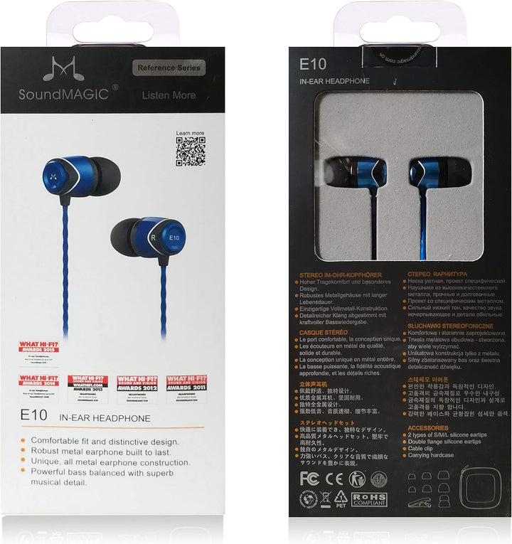 SoundMAGIC E10 High Fidelity Kopfhörer Smartphone Earbuds In Ear Kopfhörer Hochwertige Ohrhörer mit