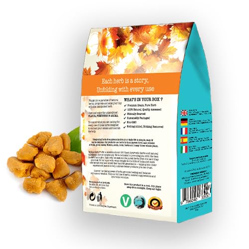 VEDIQUE HERBS Asafoetida (Hinga | Ferula Asafoetida) – 250 g | rohes, rohes, getrocknetes Harz | gan