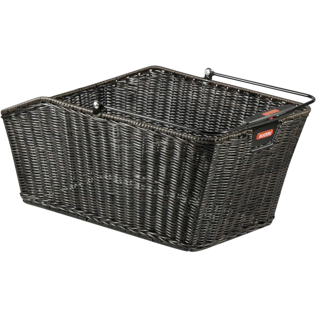 KLICKfix Unisex – Erwachsene Hinterradkorb-2128051930 Hinterradkorb, schwarz, 44x24x20cm