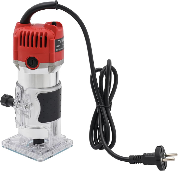 800W Elektrische OberfräSe EinhandfräSe Trimmer Holz HandfräSe FräSmaschine MultifunktionsfräSe Rout