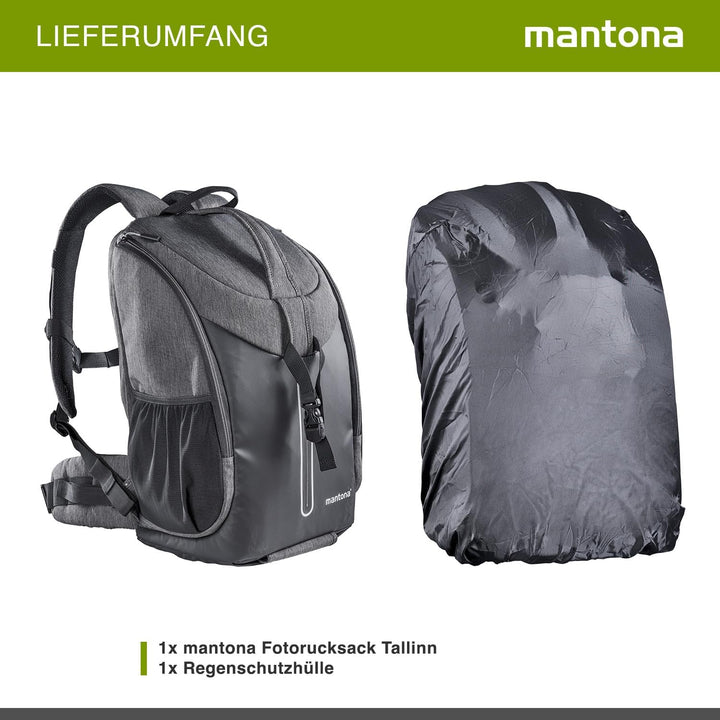 Mantona Fotorucksack Tallinn anthrazit, Rucksack