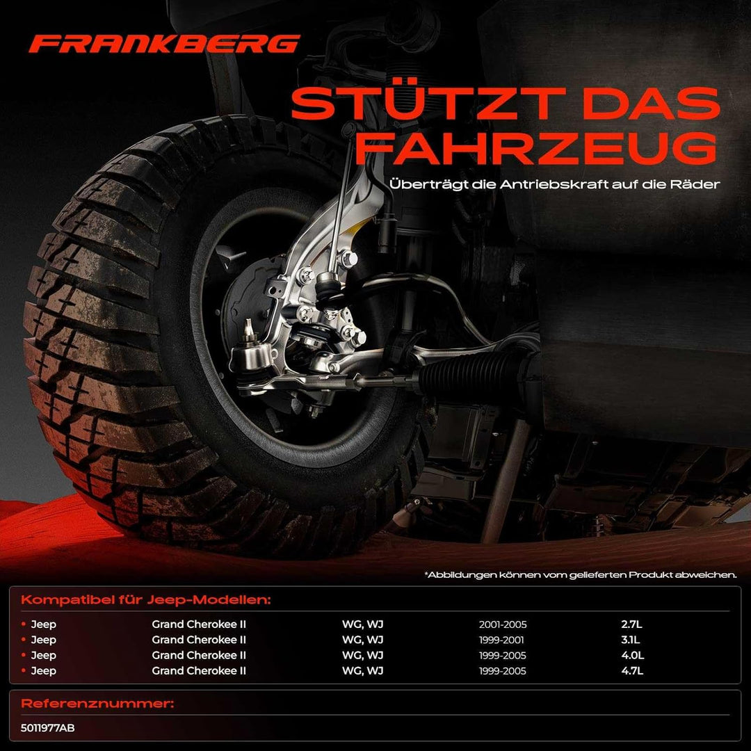 Achsschenkel Radlager Vorne Links für Grand Cherokee II WJ WG 1999-2004 5011977AB