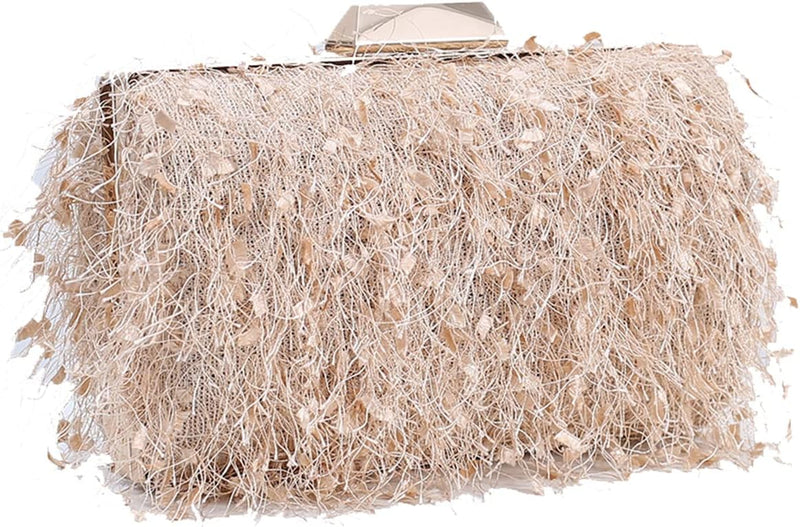 CORIOS Damen Abendtasche Kleine Clutch Abnehmbarer Kette Tasche Hochzeit Braut Handtasche Portemonna