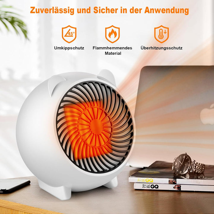Mursche Heizlüfter energiesparend heizgeräte elektrisch - Heizung leise PTC Keramik heizstrahler inn