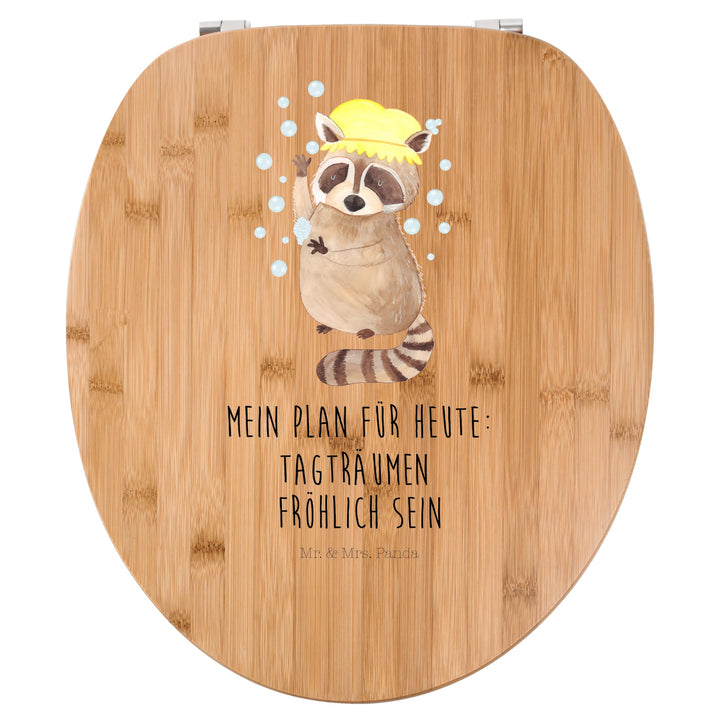 Mr. & Mrs. Panda Motiv WC Sitz Waschbär - Geschenk, WC-Sitz, lustige Sprüche, Tiere, Gute Laune, Tie