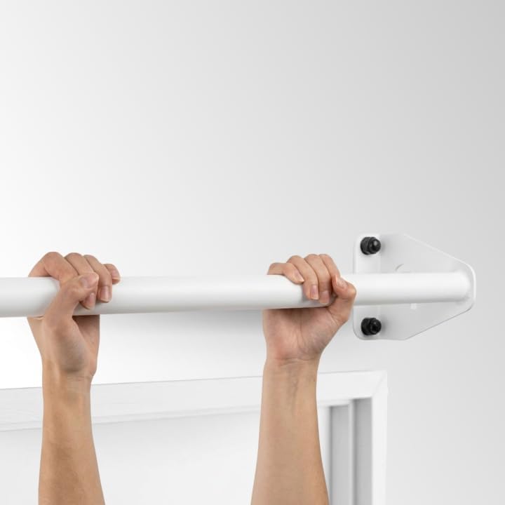 Klimmzugstange Wand - Platzsparende Pull Up Bar aus Stahl über Türrahmen bis 180kg, 101cm, fi34 Cali
