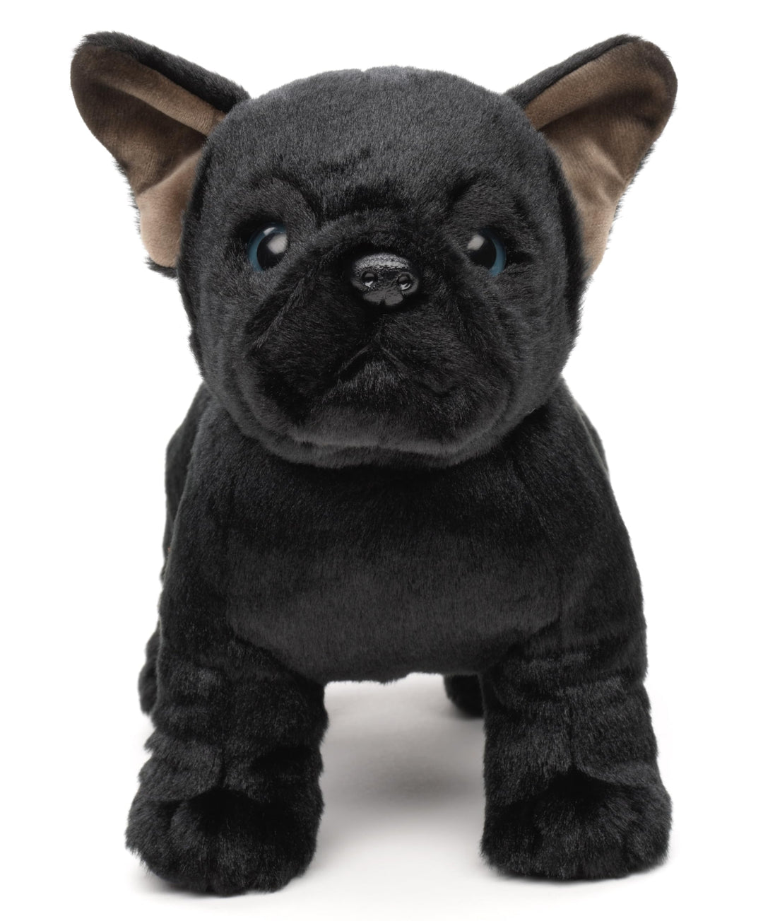 Uni-Toys - Eco-Line - Französische Bulldogge (schwarz) - Ohne Leine - 26 cm (Länge) - Plüsch-Hund -