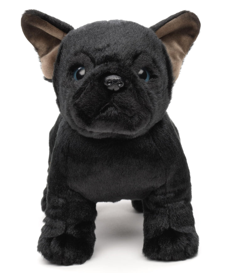 Uni-Toys - Eco-Line - Französische Bulldogge (schwarz) - Ohne Leine - 26 cm (Länge) - Plüsch-Hund -