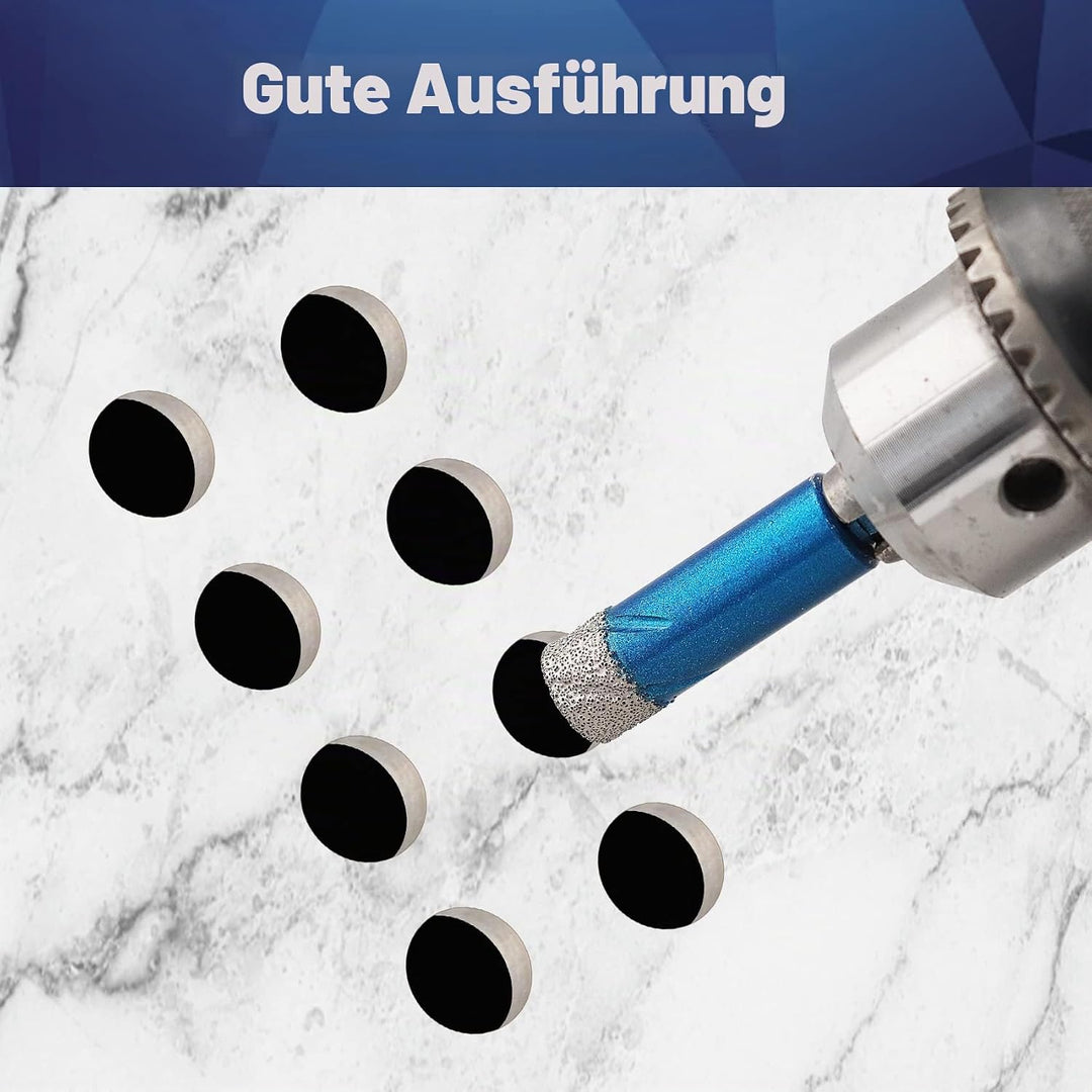 Diamantbohrer Fliesenbohrer Set 6mm - BRSCHNITT 5 Stück Sechskant-Schaft fliesenbohrer set- Lochsäge