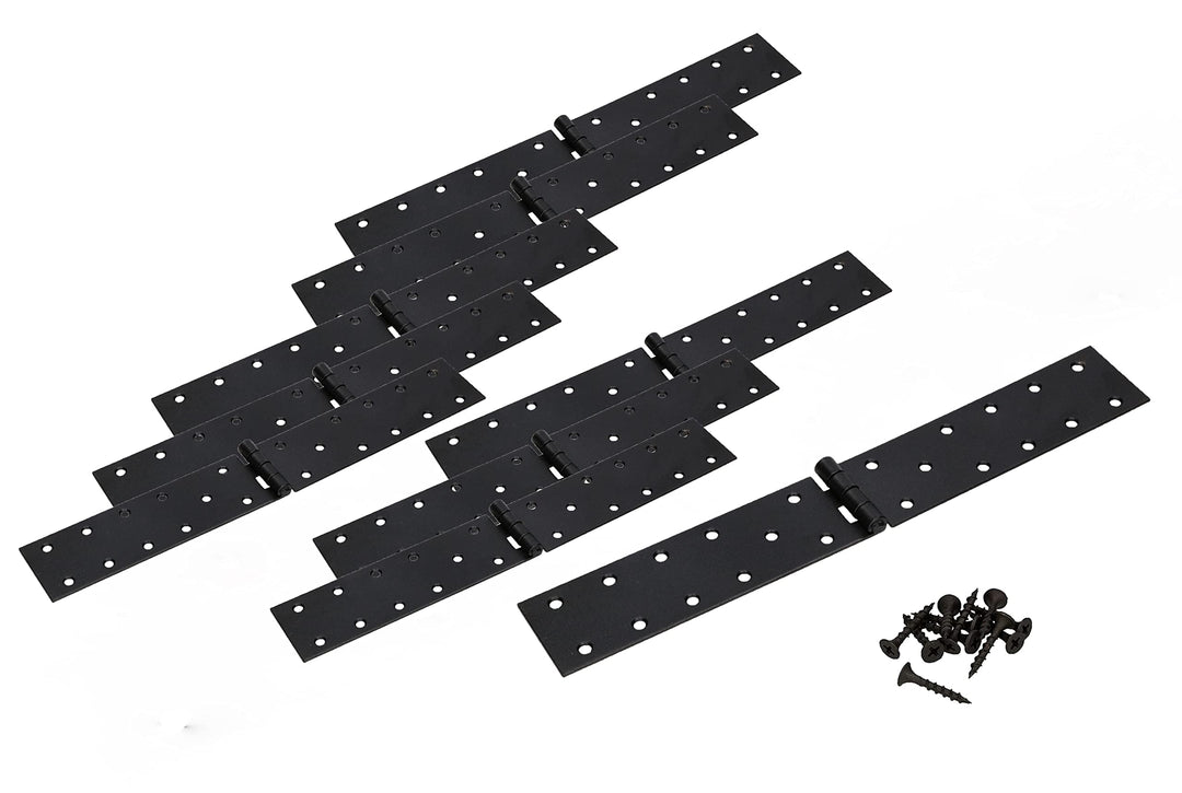 KOTARBAU® 10er Set Kistenband 250x45 mm Gerollt Schwarz Möbelscharnier Möbelband Robust 250x45 mm Sc