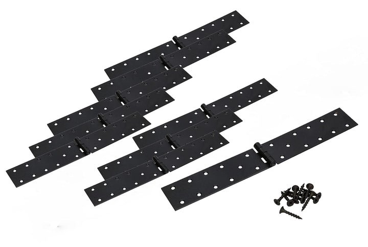 KOTARBAU® 10er Set Kistenband 250x45 mm Gerollt Schwarz Möbelscharnier Möbelband Robust 250x45 mm Sc