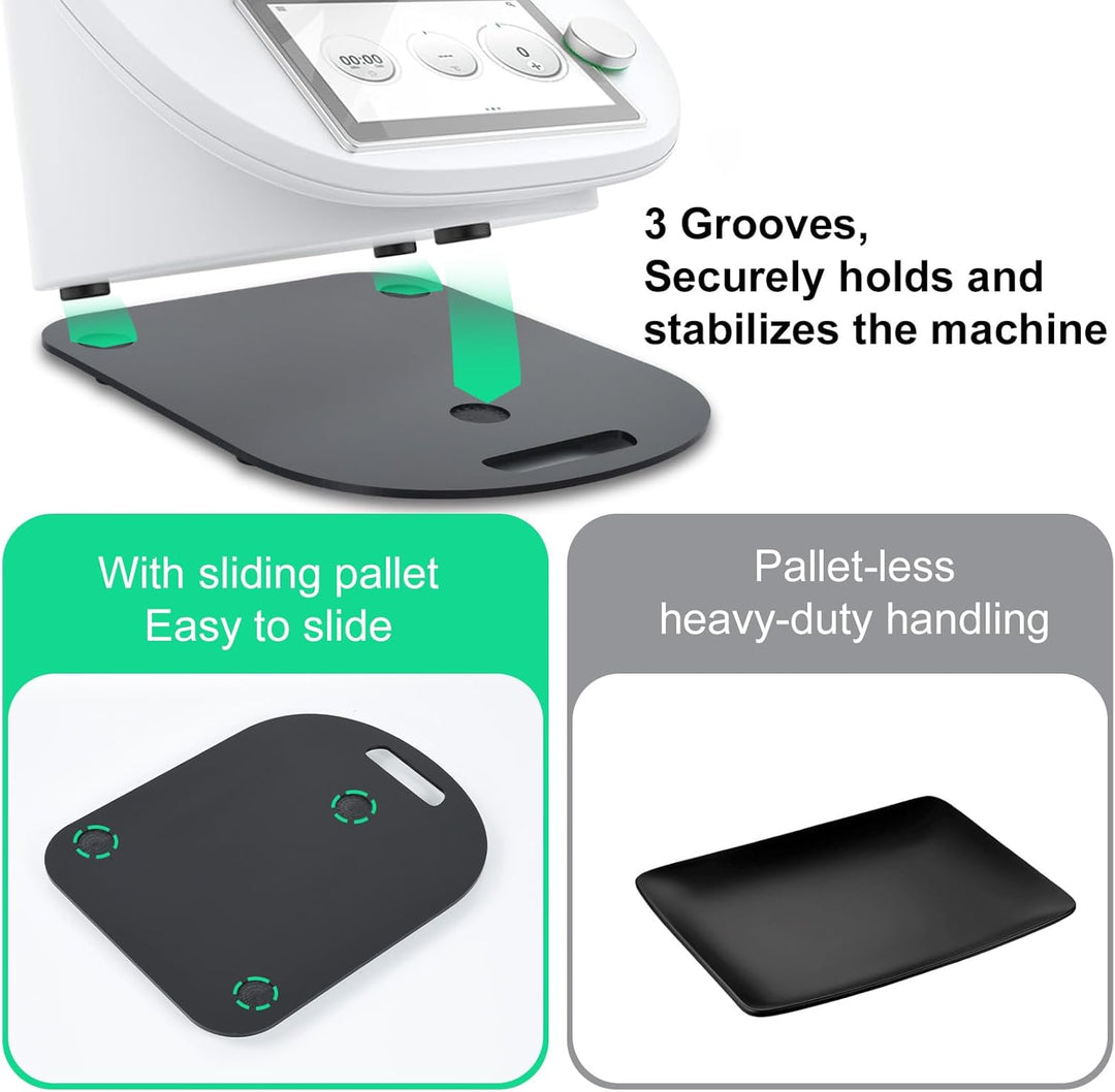 Romon Gleitbrett für Thermomix TM6 TM5, Hochwertiges Acryl Thermomix Zubehör mit Dämpfenden Gummifüs